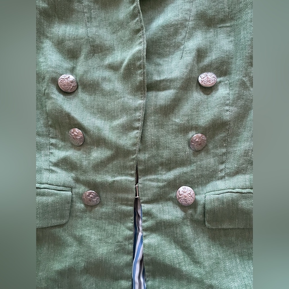 Veronica Beard Beacon Dickey Linen-blend Blazer - Picture 7 of 14